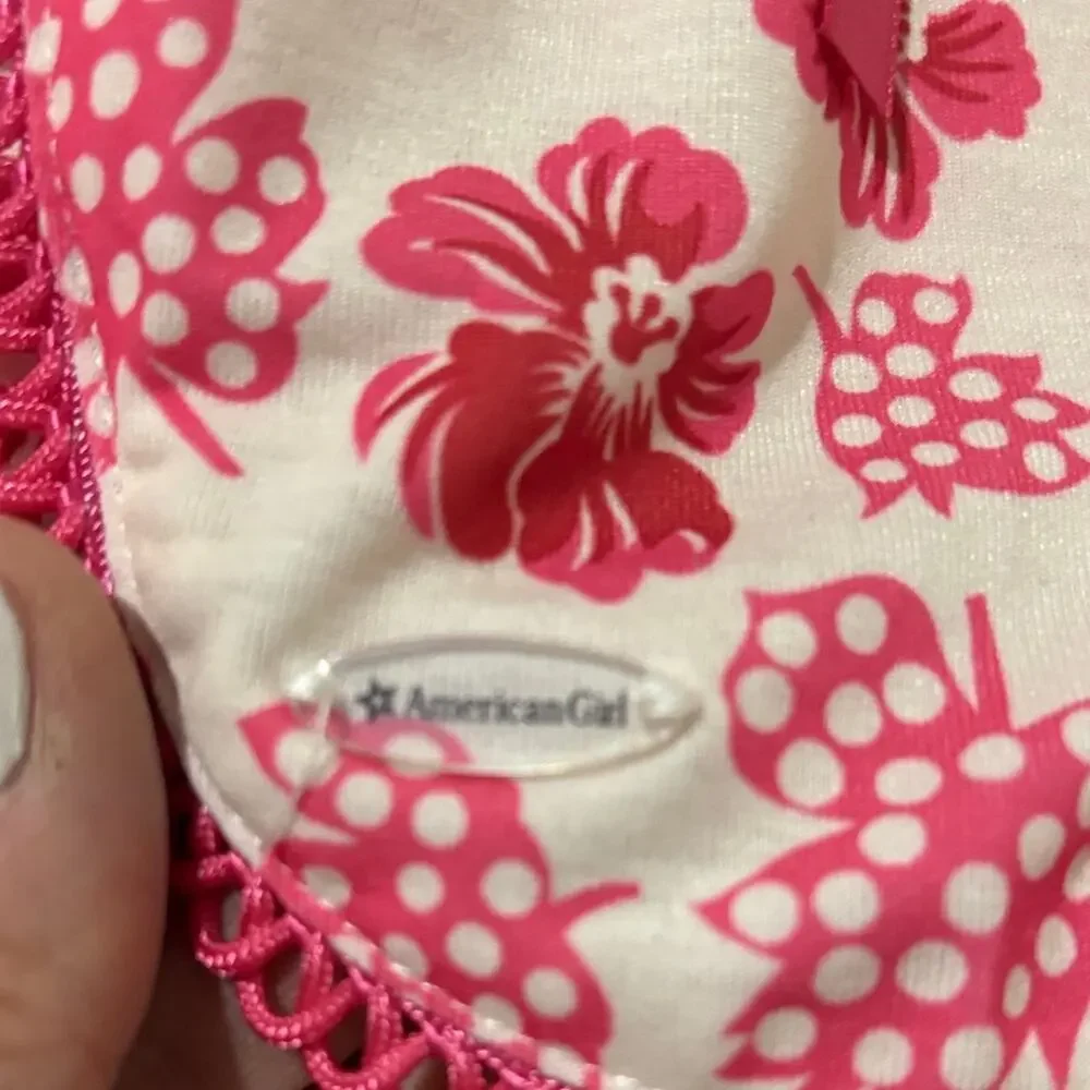 American Girl xs 6 floral romper polyester spandex blend super soft nwot